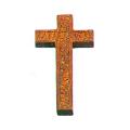  5 3/4" Carved Wood Wall Cross For Home 