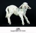  Playful Lamb Christmas Nativity Figurine by "Kostner" in Linden Wood 