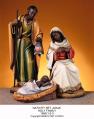  Christmas Nativity Holy Family Set "Adua" w/African Features in Fiberglass 