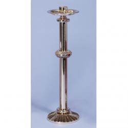  Combination Finish Bronze Altar Candlestick: 1936 Style - 20 1/2\" Ht 