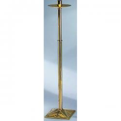  Processional Candlestick | 44\" | Bronze Or Brass | Square Base | 1-1/2\" Socket 