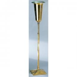  Standing Altar Vase | 12\" | Bronze Or Brass | Adjustable | Square Base 