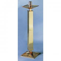  Paschal Candlestick | 28\" | Bronze Or Brass | Square Base 