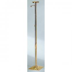  Thurible Stand | Bronze Or Brass | 1 Shelf | 2 Hooks | Square Base 