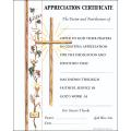  Appreciation Certificate - Worded - Oil Painting - 100 Pk 