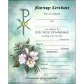  Marriage/Wedding Certificate - Worded or Blank - Oil Painting - 100 Pk 