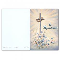  \"In Remembrance\" Sympathy/Deceased Mass Card - Oil Painting 
