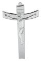  5.5" SILVER PLATED CONTEMPORARY CRUCIFIX 