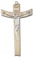  5.5" GOLD PLATED CONTEMPORARY CRUCIFIX 