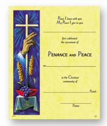  PENANCE AND PEACE CERTIFICATE (50/BX) 