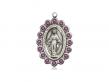  Miraculous Neck Medal/Pendant Only w/Amethyst Stones for February 