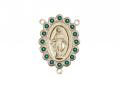  Miraculous Rosary Center w/Emerald Stones - May 