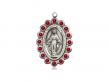  Miraculous Neck Medal/Pendant Only w/Ruby Stones for July 