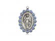  Miraculous Neck Medal/Pendant Only w/Sapphire Stones for September 