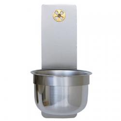  Holy Water Font - Stainless Steel - 5\" Dia 