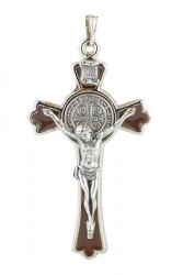  2\" ST. BENEDICT CRUCIFIX WITH LEAFLETTE 