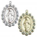  Miraculous Neck Medal/Pendant Only w/Aqua Stones for March 