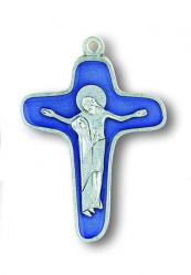  1.75\" CROSS WITH BLESSED MOTHER AND SON (25 pc) 