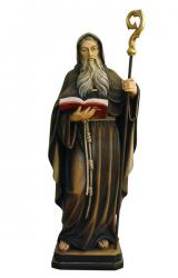  St. Benedict Statue in Maple or Linden Wood, 8\" - 71\"H 