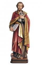  St. Peter Statue in Maple or Linden Wood, 6.5\" - 71\"H 
