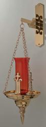  Combination Finish Bronze Hanging Sanctuary Lamp Without Bracket: 2034 Style - 54\" Ht 