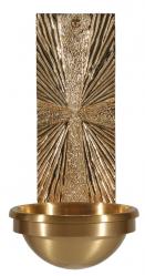  Combination Bronze Holy Water Font: 2030 Style - 3\" Bowl 