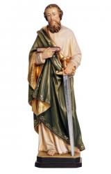  St. Paul Statue in Maple or Linden Wood, 6.5\" - 71\"H 