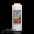  St. Michael 6-Day Glass Candle (12/cs) 