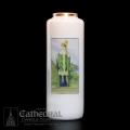  St. Patrick 6-Day Glass Candle (12/cs) 