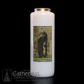  St. Peregrine 6-Day Glass Candle (12/cs) 
