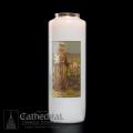  Saint Francis 6-Day Glass Candle (12/cs) 