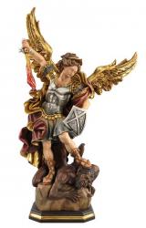  St. Michael Archangel Statue in Maple or Linden Wood, 6\" - 71\"H 