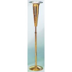  Standing Altar Vase | 17-1/2\" | Bronze Or Brass | Adjustable 47\" - 70\" | Round Base 