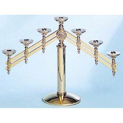 Altar Candelabra | 3 Lite | Bronze Or Brass | Adjustable 