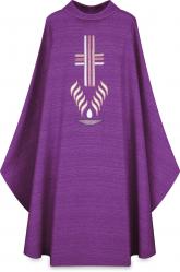  Purple Gothic Chasuble - Cantate Fabric 