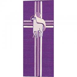 Purple Ambo/Lectern Cover - Lamb of God - Pascal Fabric 
