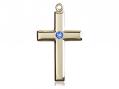 Cross Neck Medal/Pendant w/Sapphire Stone Only for September 
