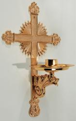  High Polish Finish Bronze Consecration/Dedication Candle Holder: 2180 Style 