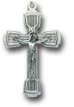  OXIDIZED STEPPED UP ROSARY CRUCIFIX (25 PC) 