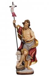  St. John the Baptist Statue in Maple or Linden Wood, 6\" - 71\"H 