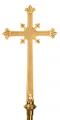  Processional Cross | 20" | Bronze Or Brass | Metal Staff 