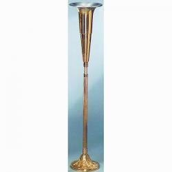  Standing Altar Vase | 17-1/2\" | Bronze Or Brass | Adjustable 50\"-73\" | Round Base 