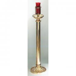  Floor Sanctuary Lamp | 48\" | Bronze Or Brass | Round Column & Base 