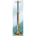  Processional Candlestick | 44" | Bronze Or Brass | Round Base | 1-1/2" Socket 