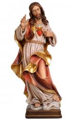  Sacred Heart of Jesus Statue in Maple or Linden Wood, 6\" - 71\"H 