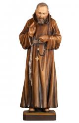  St. Padre Pio Statue in Maple or Linden Wood, 6\" - 71\"H 