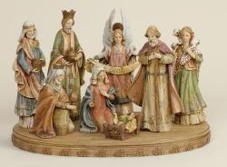  Christmas \"Holy Family Figure Set With Base\" for Home 
