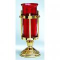  Altar Sanctuary Lamp | 5-1/2" | Brass Or Bronze | Round Base 