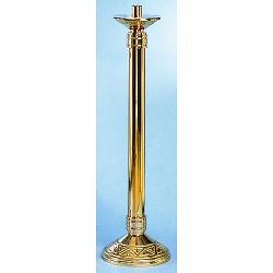 Paschal Candlestick | 44\" | Brass Or Bronze | Geometric Design 