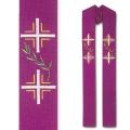  Cross/Wheat Clergy Overlay Stole 